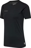 Koszulki i topy damskie - Hummel Hummel Damska koszulka Hml First Performance Women Jersey S/S czarny czarny XL 204514-2001 - miniaturka - grafika 1