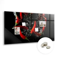 Tablice i flipcharty - Magnetyczna Tablica z Magnesami - 120x60 cm, Papryczki w wodzie - miniaturka - grafika 1