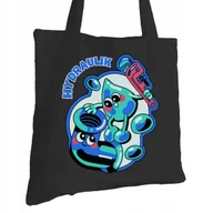 Torby i wózki na zakupy - Torba Bawełniana dla Hydraulika Czarna Na Prezent ekologiczna Trwały Nadruk - miniaturka - grafika 1