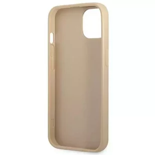 Guess Etui GUHCP14MPSATLE do Apple iPhone 14 Plus 6,7" beżowy/beige hardcase SaffianoTriangle Logo - Etui i futerały do telefonów - miniaturka - grafika 7