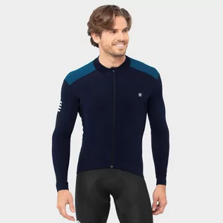 Bluzy na rower - Termoaktywna koszulka Kolarstwo SIROKO M4 Cubilla Navy Blue Mężczyzna - grafika 1