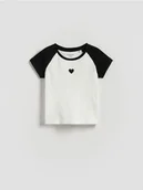 Bluzki dla niemowląt - Reserved - Prążkowany t-shirt - wielobarwny - miniaturka - grafika 1