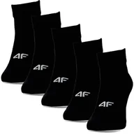 Skarpety termoaktywne - Skarpety 4F Męskie Krótkie 5-Pak Czarne Sportowe M - miniaturka - grafika 1