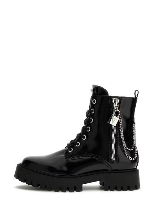 tronchetto e stivaletto donna guess fltfro ele10 fiorelo black