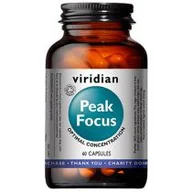 Układ nerwowy - VIRIDIAN Viridian Organic Peak Focus koncentracja x 60 kaps - miniaturka - grafika 1