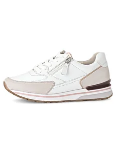 Gabor Skórzane sneakersy w kolorze biało-beżowym - Trampki damskie - miniaturka - grafika 1