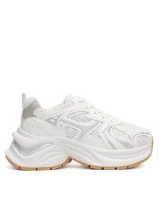 DeeZee Sneakersy WSS21540-01 Biały - Półbuty damskie - miniaturka - grafika 1