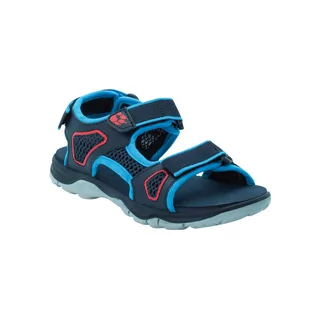 Buty dla dziewczynek - Sandały dziecięce Jack Wolfskin TARACO BEACH SANDAL K blue / red - 28 - grafika 1