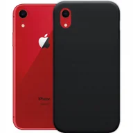 Etui i futerały do telefonów - Etui Do Iphone Xr Gumowe Obudowa Czarne Matowe Silikon Pokrowiec Slim Cover - miniaturka - grafika 1