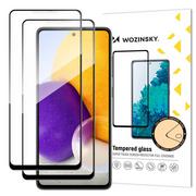 Szkła hartowane na telefon - Wozinsky zestaw 2x super wytrzymałe szkło hartowane Full Glue na cały ekran z ramką Case Friendly Samsung Galaxy A72 4G czarny hurtel-76883-0 - miniaturka - grafika 1