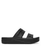 Klapki i japonki męskie - Crocs Klapki BAYA PLATFORM SANDAL 208188-001 Czarny - miniaturka - grafika 1