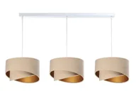 Lampy stojące - Beżowa potrójna lampa wisząca asymetryczna - S508 Lalus - miniaturka - grafika 1