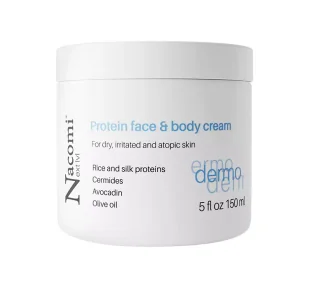 Nacomi Proteinowy Krem do Twarzy i Ciała Dla Skóry Atopowej, Suchej i Podrażnionej 150 ml - Balsamy i kremy do ciała - miniaturka - grafika 1