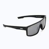Okulary przeciwsłoneczne - Okulary przeciwsłoneczne UVEX Lgl 51 black mat/mirror silver - miniaturka - grafika 1