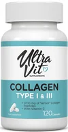 Suplementy naturalne - Suplement diety Ultra Vit Collagen I&III 120 kapsułek (5060730361579) - miniaturka - grafika 1