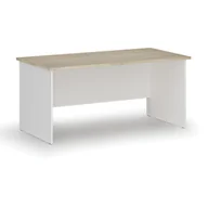 Biurka - Biurko proste PRIMO WHITE, 1600 x 800 mm, biały/dąb naturalny - miniaturka - grafika 1
