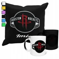 Gadżety dla niej i dla niego - ZESTAW KUBEK MAGICZNY + POSZEWKA Z PODUSZKĄ- NBA HOUSTON ROCKETS + IMIĘ - miniaturka - grafika 1