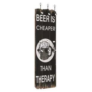 vidaXL Wieszak ścienny na odzież wierzchnią, 120x40 cm, BEER CHEAPER - Wieszaki i stojaki - miniaturka - grafika 1
