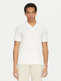 Calvin Klein Polo K10K114133 Biały Regular Fit - Koszulki męskie - miniaturka - grafika 1