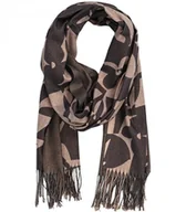 Apaszki i szaliki damskie - Ciepły stylowy szal szalik abstrakcyjny wzór miękki gładki 180x70 cm - miniaturka - grafika 1