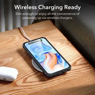 Etui ESR Air Armor Halolock Magsafe do Apple iPhone 15 Plus Frosted Black - Pozostałe akcesoria do telefonów - miniaturka - grafika 15