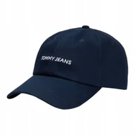 Czapki i chusty sportowe męskie - Tommy hilfiger czapka z daszkiem tjw linear logo cap granatowa - miniaturka - grafika 1
