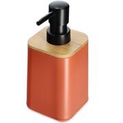 Akcesoria łazienkowe - Dozownik na mydło z pompką Carrara, różowy - miniaturka - grafika 1