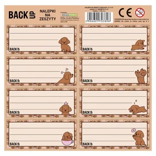 Derform Nalepki na zeszyty BackUp 7 A17 25 szt. - Etykiety samoprzylepne i bloki etykiet - miniaturka - grafika 1