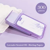 Pozostałe akcesoria kosmetyczne - TEMU 300 szt. Papierów do usuwania olejków z lawendy i węglem - przenośne, długotrwałe, unisex arkusze do usuwania olejków z twarzy dla oleistej - miniaturka - grafika 1