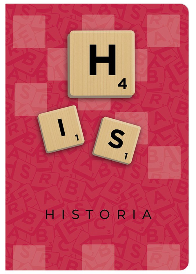 ZESZYT A5 HISTORIA, 60 KARTEK, KRATKA, SCRUBLE, ŚCIĄGA BENIAMIN / REXUS