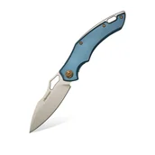 Noże - Nóż składany FOX Edge Sparrow FE-030 Aluminium Blue by Denis Simonutti - miniaturka - grafika 1