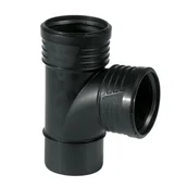 Łączniki, trójniki, kształtki - Trójnik 110x110/87.5°, SITECH+ czarny - miniaturka - grafika 1