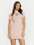 Sukienki - Guess Sukienka codzienna V4YK02 KCDH1 Różowy Regular Fit - miniaturka - grafika 1