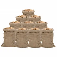 Plecaki - vidaXL Worki jutowe, 10 szt., 60x105 cm, 100% juta, 340 g/m² - miniaturka - grafika 1