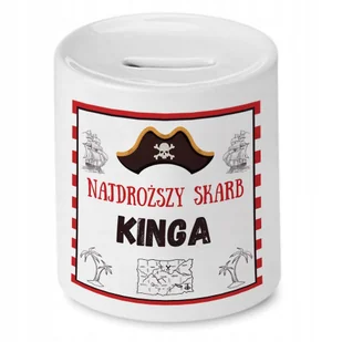 Skarbonka 330 ml Dla Kingi Córki Dziecka z Nadrukiem ze Zdjęciem - Skarbonki - miniaturka - grafika 1