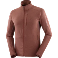 Bluzy sportowe męskie - BLUZA SALOMON ESSENTIAL LTWARM FZ M C23528 - miniaturka - grafika 1