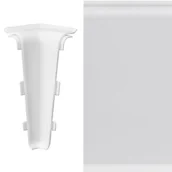 Listwy przypodłogowe - Arbiton Narożnik wewnętrzny do listwy MACK (1 sztuka) biały mat - miniaturka - grafika 1