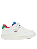 Buty dla chłopców - Tommy Hilfiger Sneakersy T1X9-34344-1355 M Biały - miniaturka - grafika 1