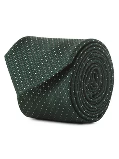 Krawaty i muchy męskie - Andrew James - Krawat jedwabny męski, zielony - grafika 1