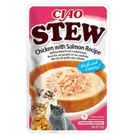 Mokra karma dla kotów - Karma dla kota INABA Ciao Stew Chicken With Salomon 40 g - miniaturka - grafika 1