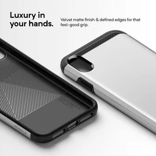 Caseology Legion Case - Etui iPhone Xs Max (Silver) - Etui i futerały do telefonów - miniaturka - grafika 5