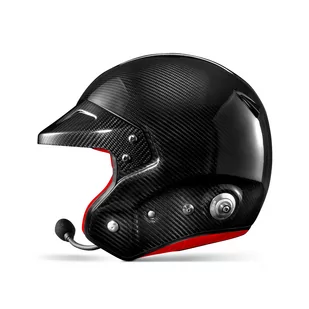 Kask otwarty Sparco RJ-I Carbon czarno-czerwony (FIA) - Kaski do sportów motorowych - miniaturka - grafika 3