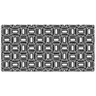 Podkładki na biurko - Mata na biurko Geometryczny czarno-biały wzór 120x60 cm - miniaturka - grafika 1