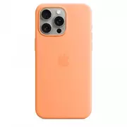 Etui i futerały do telefonów - Etui silikonowe z MagSafe do iPhonea 15 Pro Max - pomarańczowy sorbet - miniaturka - grafika 1