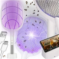 Lampy owadobójcze - ELEKTRYCZNA ŁAPKA NA MUCHY PACKA NA OWADY KOMARY RAŻĄCA PRĄDEM OWADOBÓJCZA - miniaturka - grafika 1