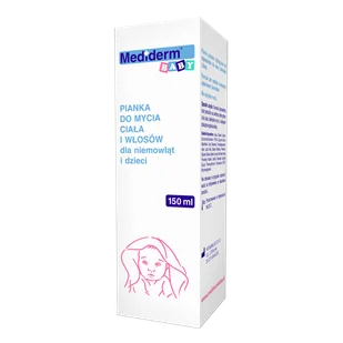 Mediderm Baby, pianka do mycia ciała i włosów dla niemowląt i dzieci, 150 ml - Kosmetyki kąpielowe dla dzieci - miniaturka - grafika 1