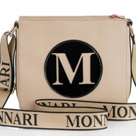 Torebki damskie - SPORTOWA Damska TOREBKA crossbody LISTONOSZKA MONNARI PREMIUM BEŻOWY - miniaturka - grafika 1