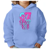 Bluzy dla dziewczynek - BLUZA DZIECIĘCA Z KAPTUREM 67 SIX SEVEN KOSZYKÓWKA 104 PREZENT - miniaturka - grafika 1