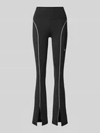 Legginsy - Legginsy o rozkloszowanym kroju z rozcięciem na nogawce model ‘CLOUDSPUN’ - miniaturka - grafika 1