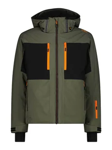 CMP Kurtka narciarska w kolorze oliwkowo-czarnym - Kurtki narciarskie - miniaturka - grafika 1